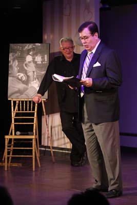 Harvey Evans and Lee Roy Reams reading